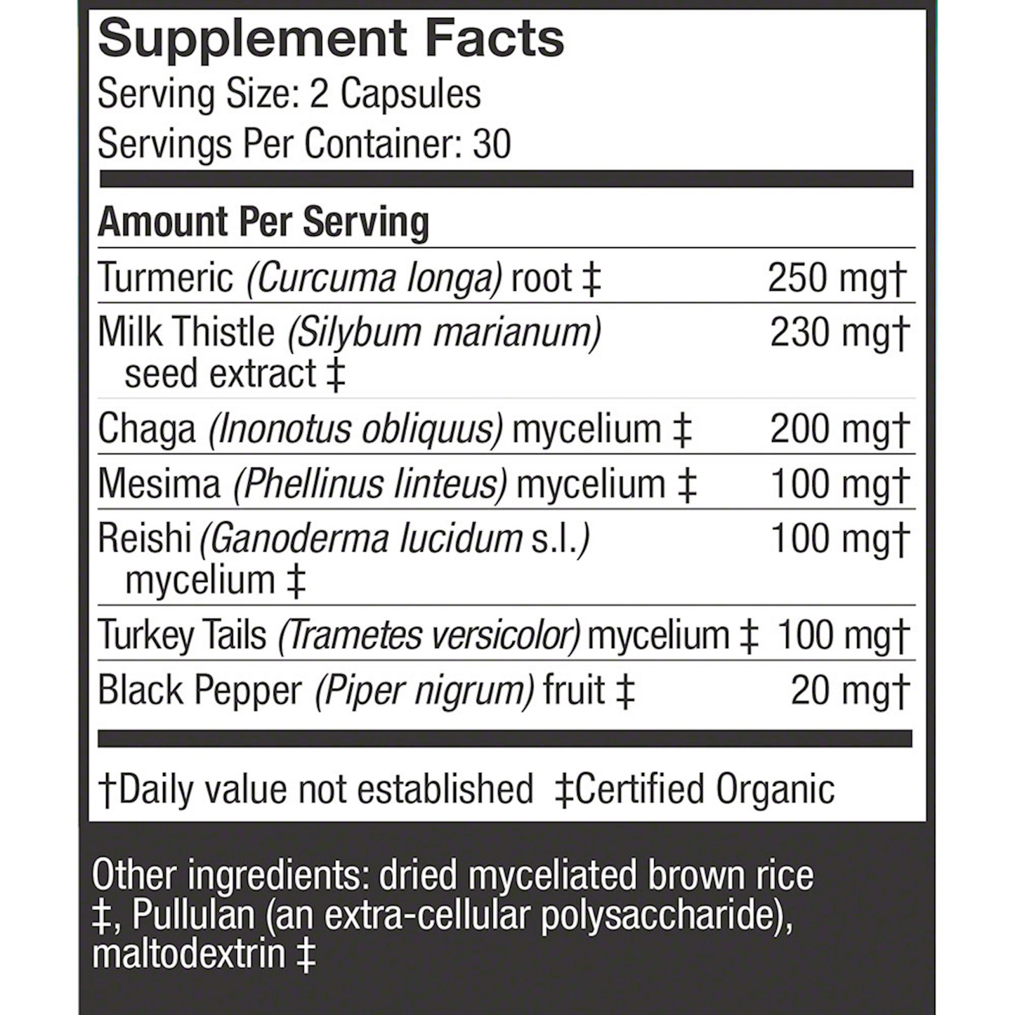 MycoBotanicals Liver 60 vegcaps