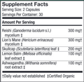 MycoBotanicals® Stress Decompress® supplement with a blend of mushrooms and herbs for stress relief and calmness.