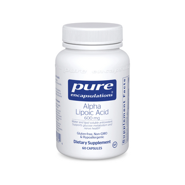 Alpha Lipoic Acid helps maintain healthy glucose metabolism, supports the nervous system, and provides nutritional support for metabolic processes. Pure Encapsulations Alpha Lipoic Acid supports healthy glucose metabolism and the nervous system with water and fat-soluble antioxidants.