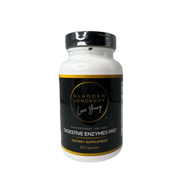 A dietary supplement containing a blend of digestive enzymes designed to support the breakdown of proteins, fats, and carbohydrates, improving digestion and nutrient absorption. It may help with bloating, gas, and discomfort after meals. Often presented in capsule form.
