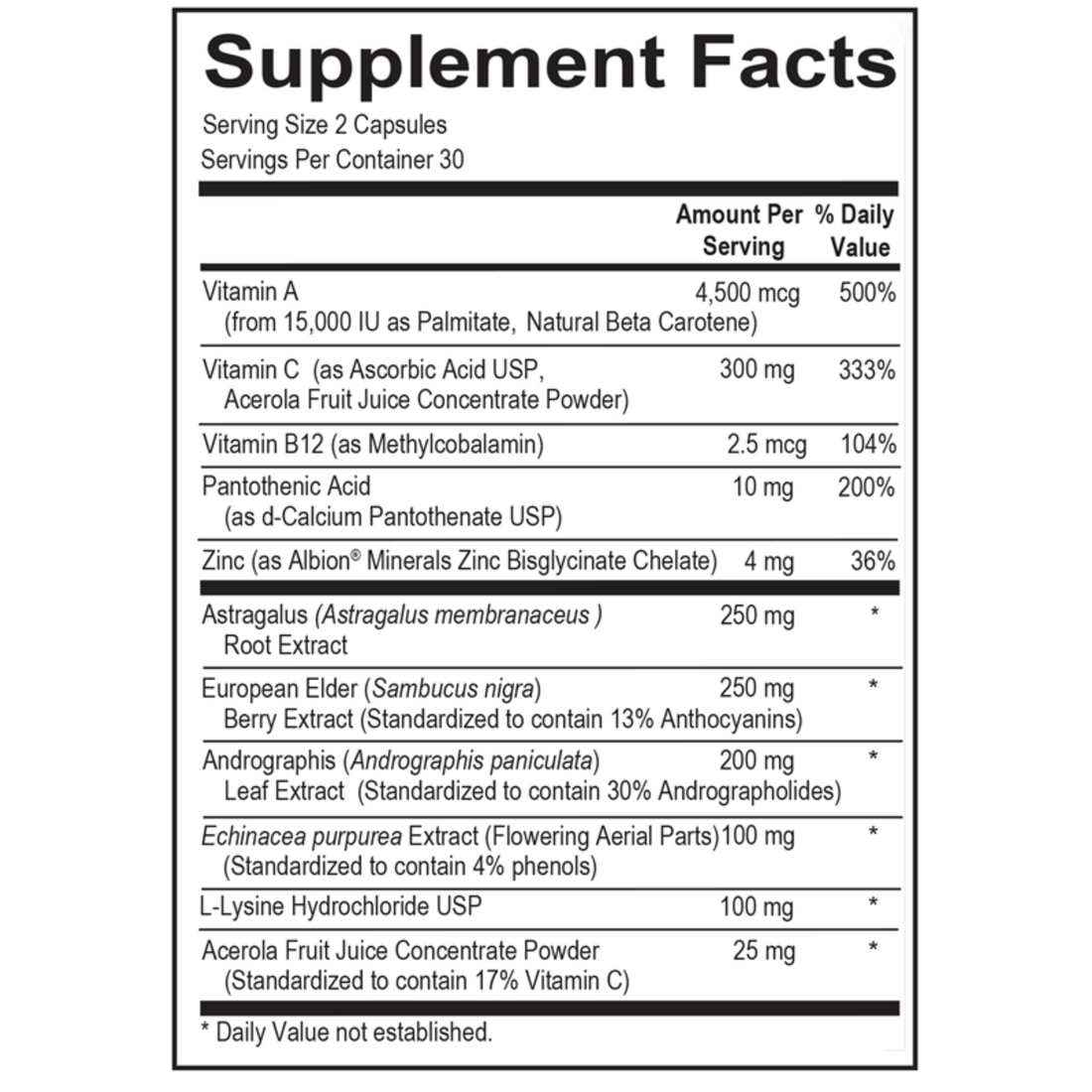 Bottle of Immune Support Pro 60ct dietary supplement designed to support immune function, promote healthy inflammation response, and enhance immune cell activity with botanicals and vitamins.