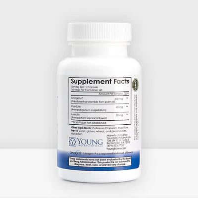 Mirica® Advanced - Enhanced Absorption Formula - Palmitoylethanolamide (PEA) and Luteolin - 60 Capsules