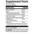 Supplement facts for Vital Cognition, featuring ingredients to support mental clarity, focus, and brain health