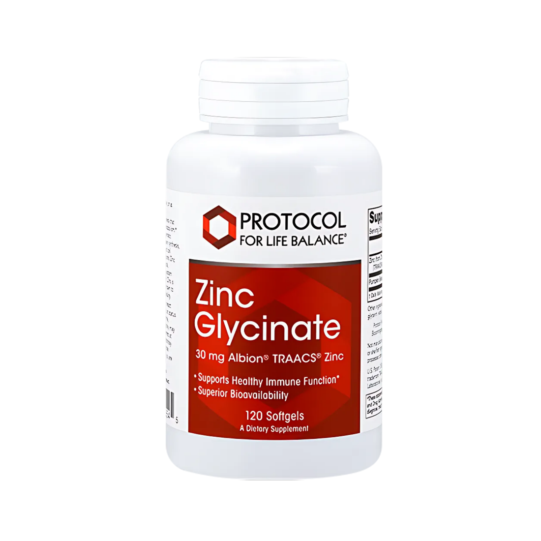 Zinc Glycinate 120 ct softgels, designed for superior absorption and bioavailability, supporting immune, skeletal, and neurological health.