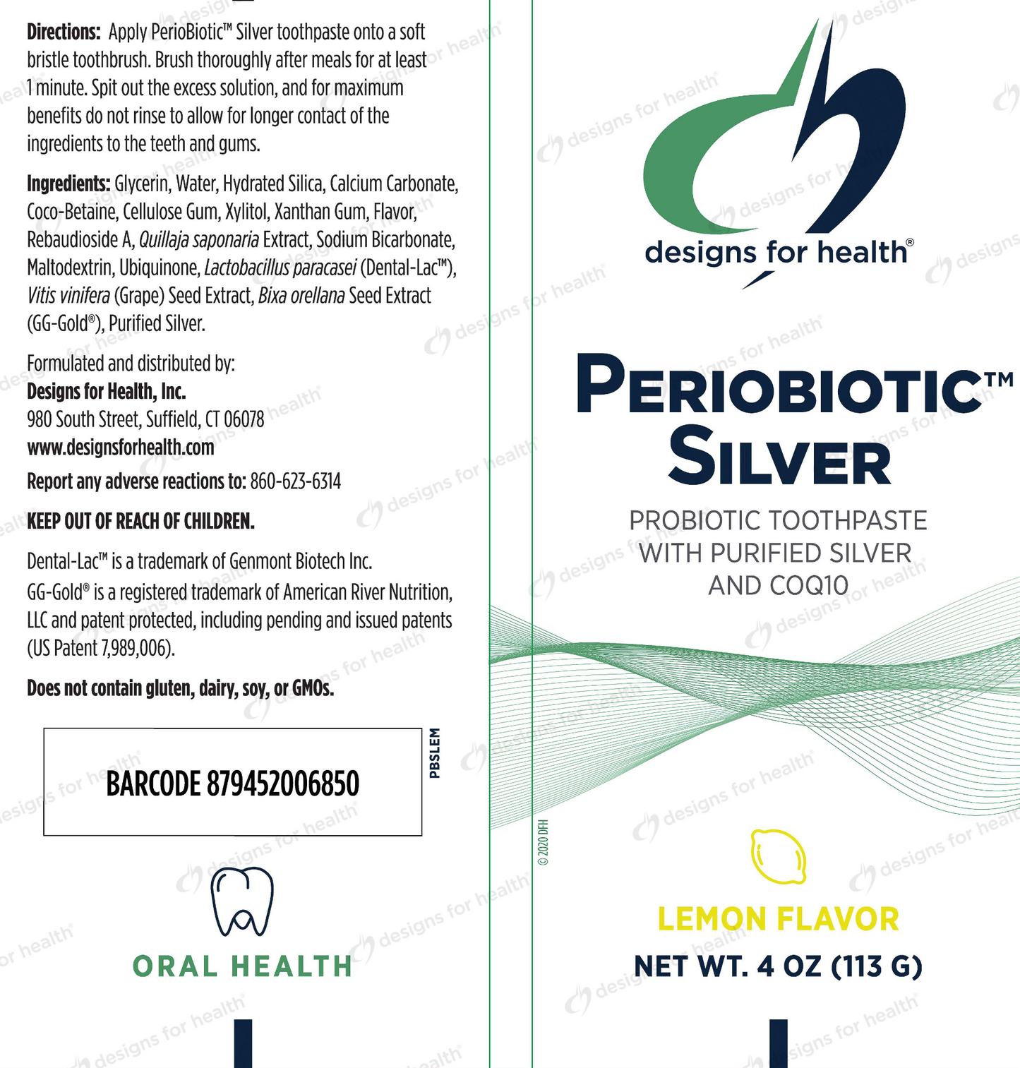 Periobiotic Silver™ Toothpaste Spearmint 4 oz
