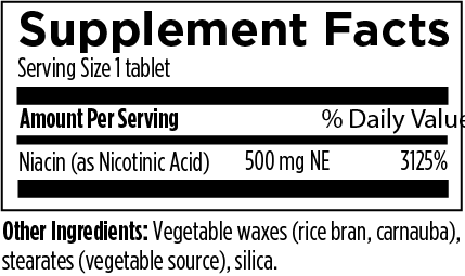 Niacin CRT 500 mg 60 tabs