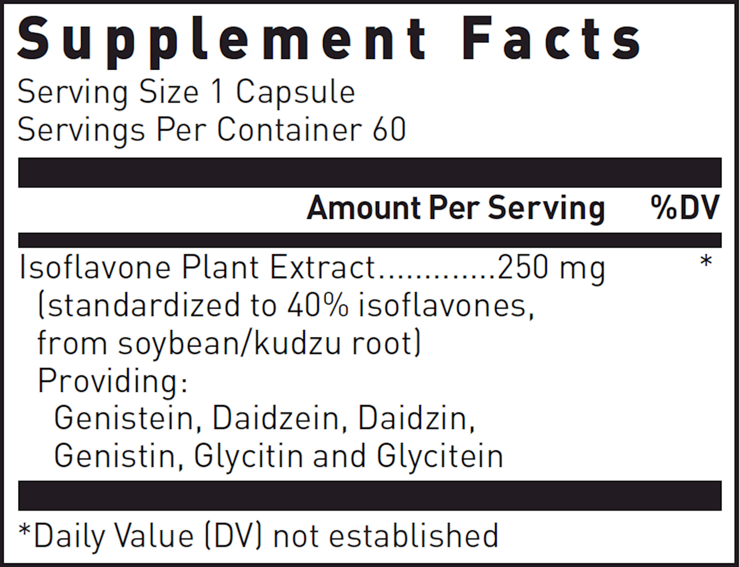 Isoflavone-250 with Genistein 60 caps