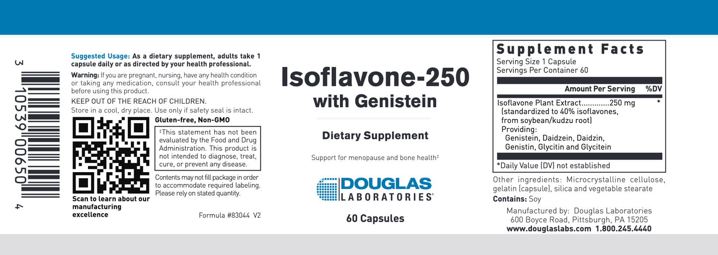 Isoflavone-250 with Genistein 60 caps