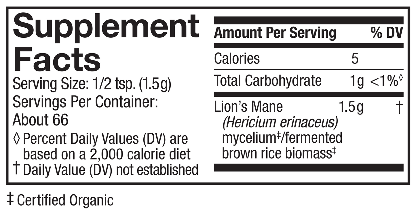Lion's Mane Mycelium 66 servings