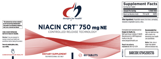 Niacin CRT 750mg 60 tabs