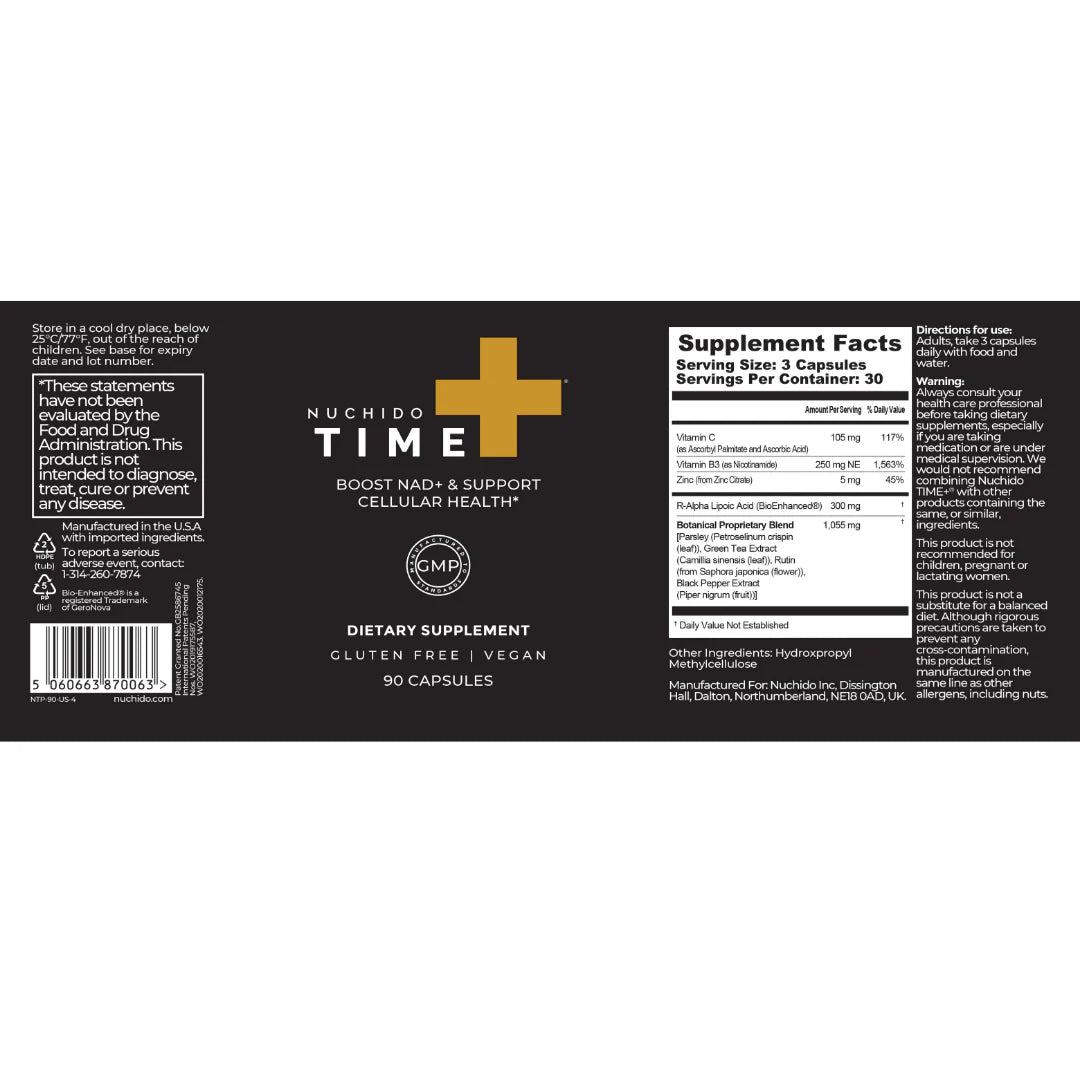 New Formula Nuchido TIME+ 90 ct