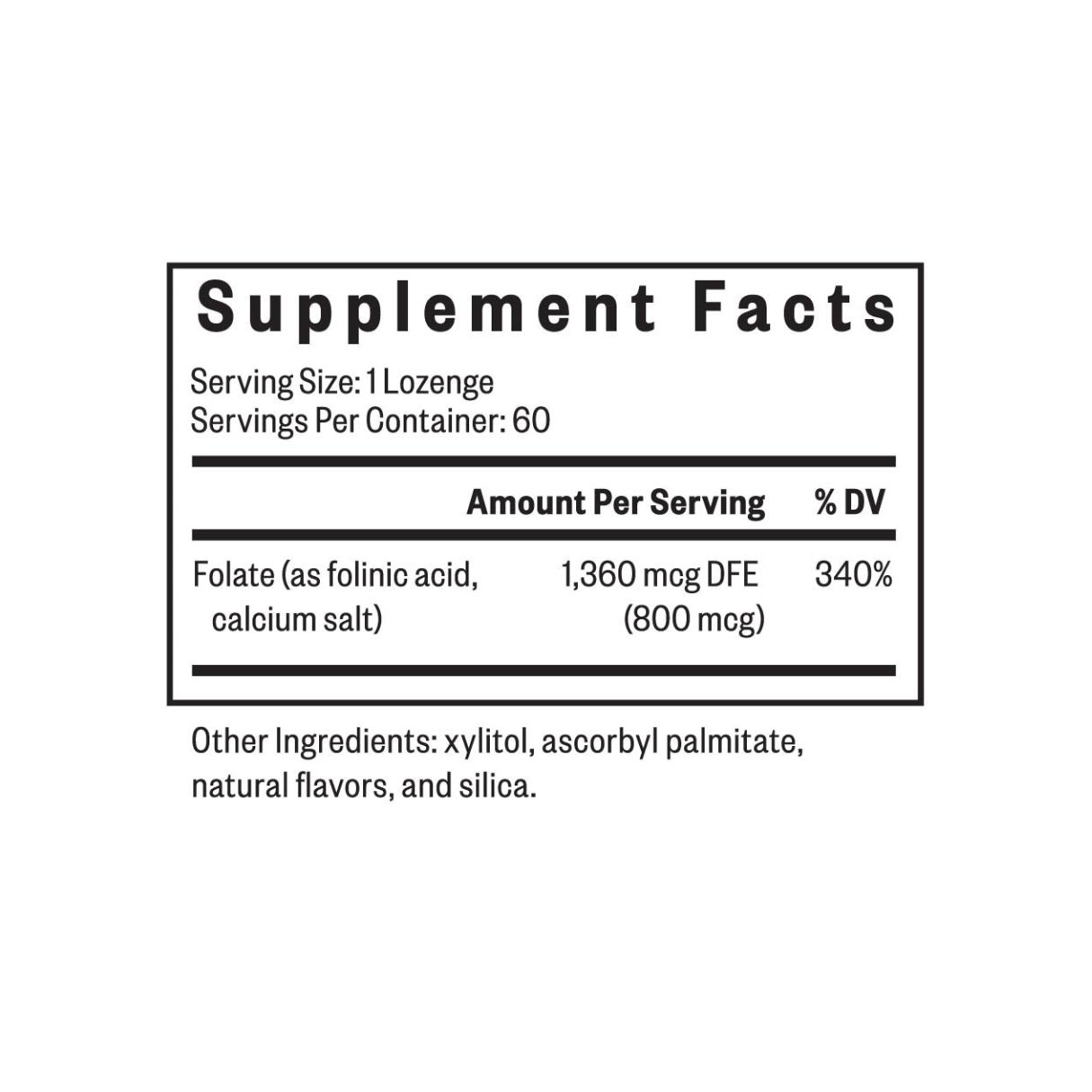 Folinic Acid Lozenge 60 loz