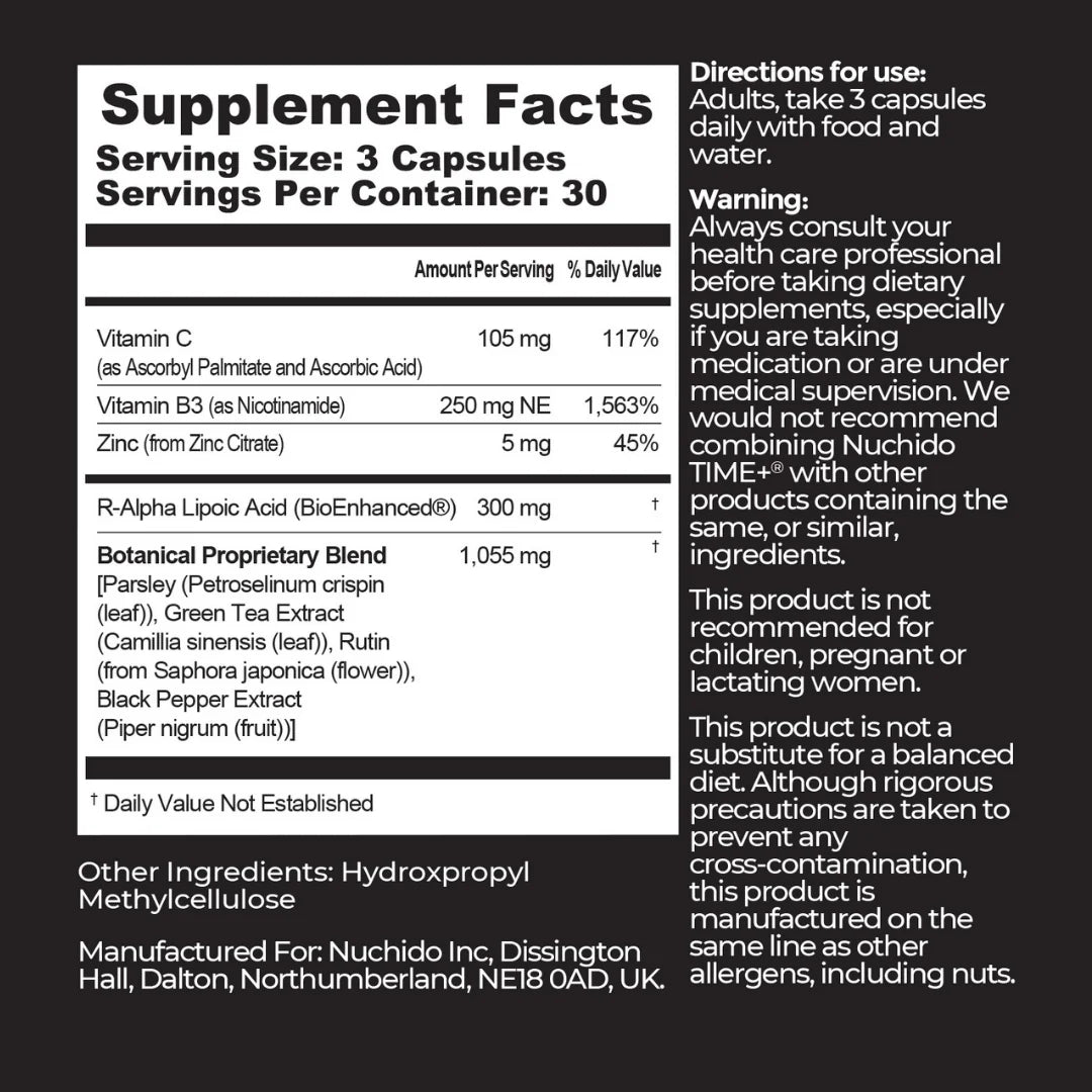 New Formula Nuchido TIME+ 90 ct