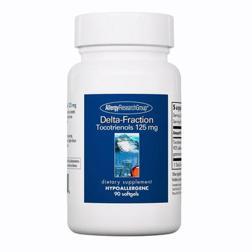 Delta-Fraction Tocotrienols supplement from annatto beans, free of tocopherols, providing powerful antioxidant support. Contains 125 mg of tocotrienols per softgel.