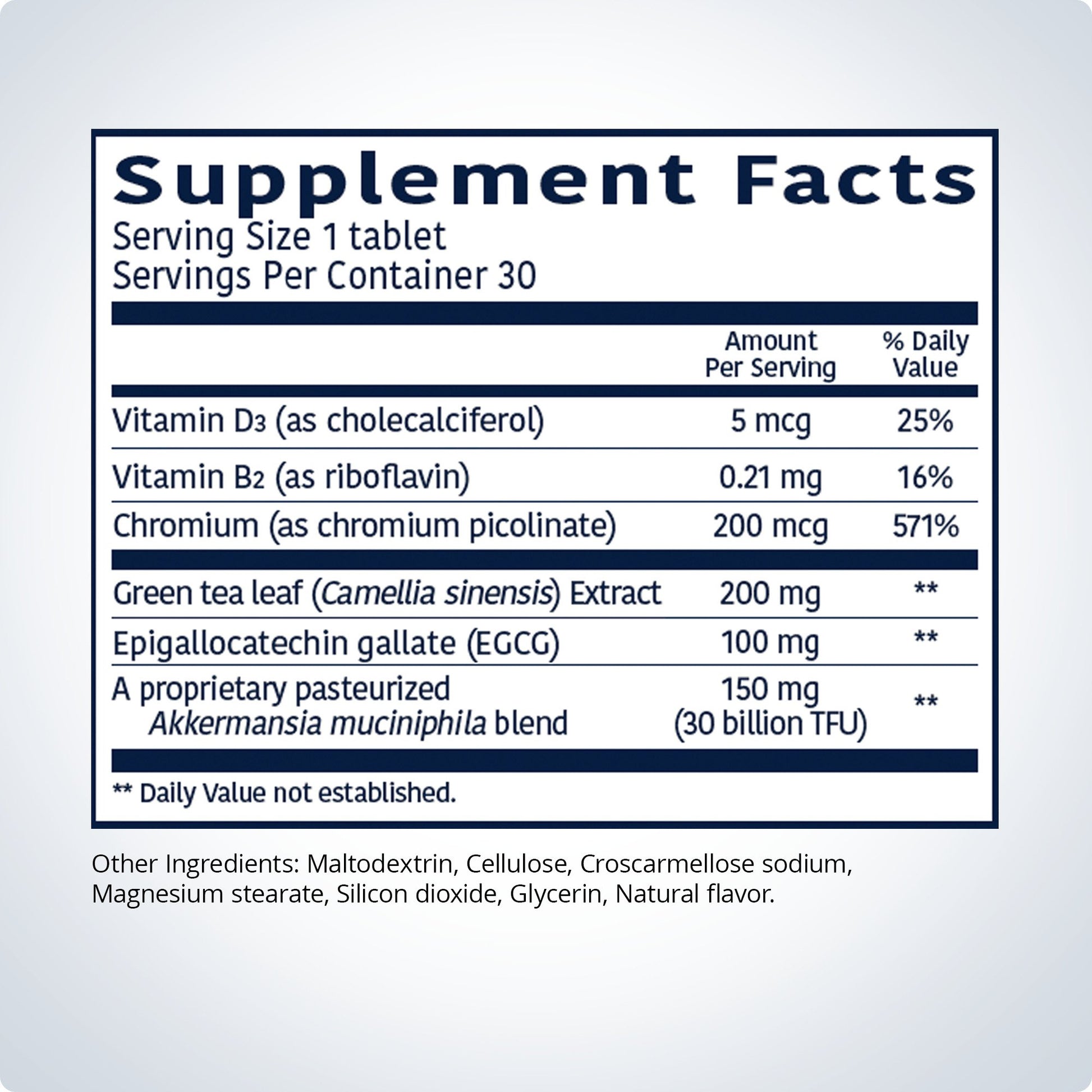 Akkermansia-Supplement-Facts