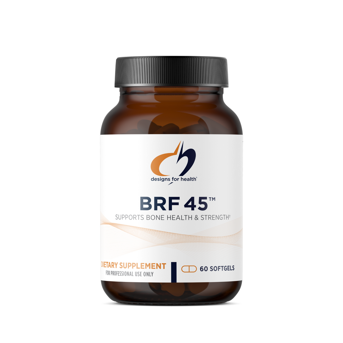 BRF 45 supplement bottle, designed to support overall health, enhance immune function, and promote vitality with a unique blend of nutrients and botanicals.