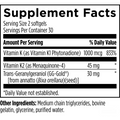 Supplement facts for BRF 45, featuring key ingredients that support immune health, energy levels, and overall well-being through a balanced formula.