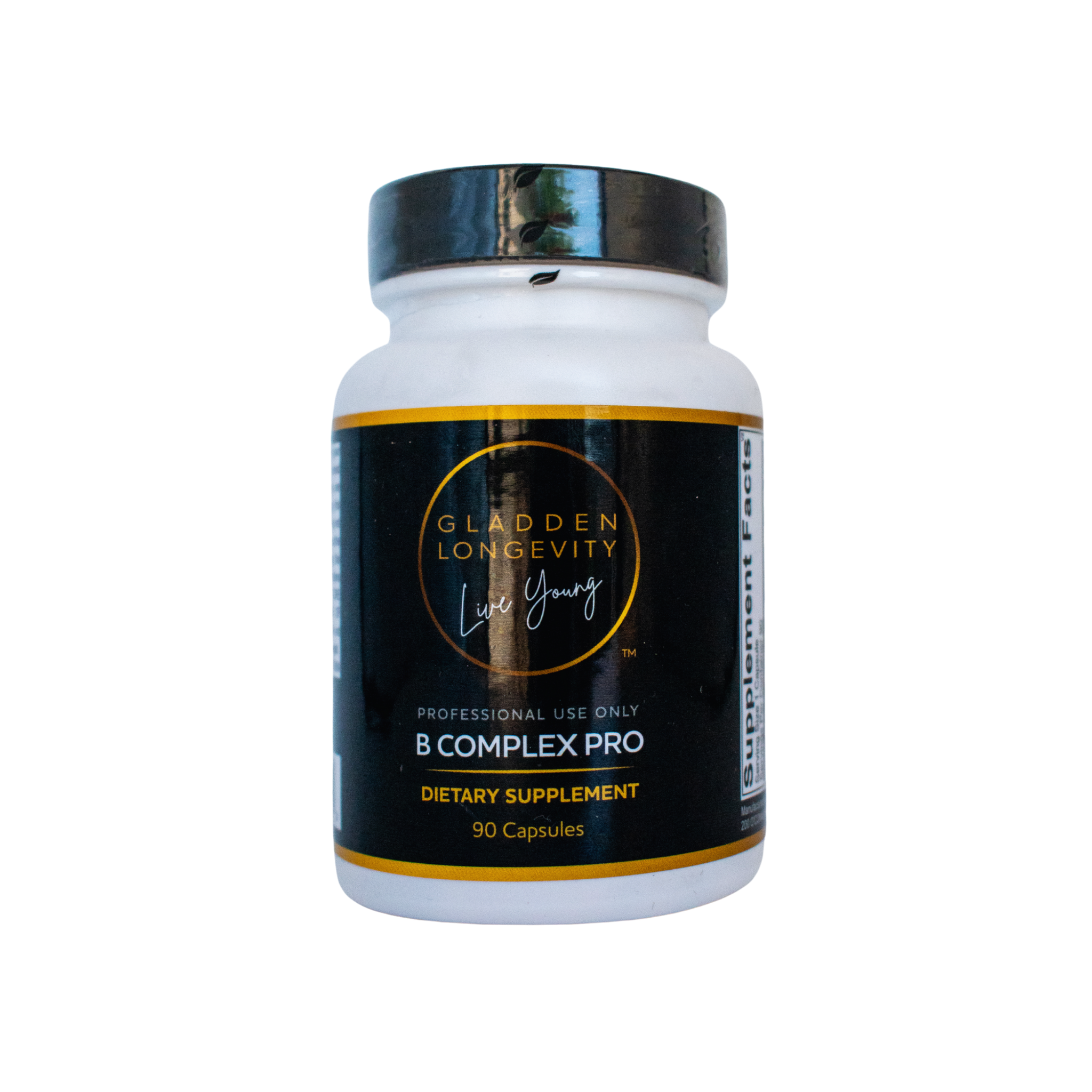B Complex Pro supplement bottle, providing a high-quality blend of essential B vitamins to support energy, metabolism, and overall wellness.