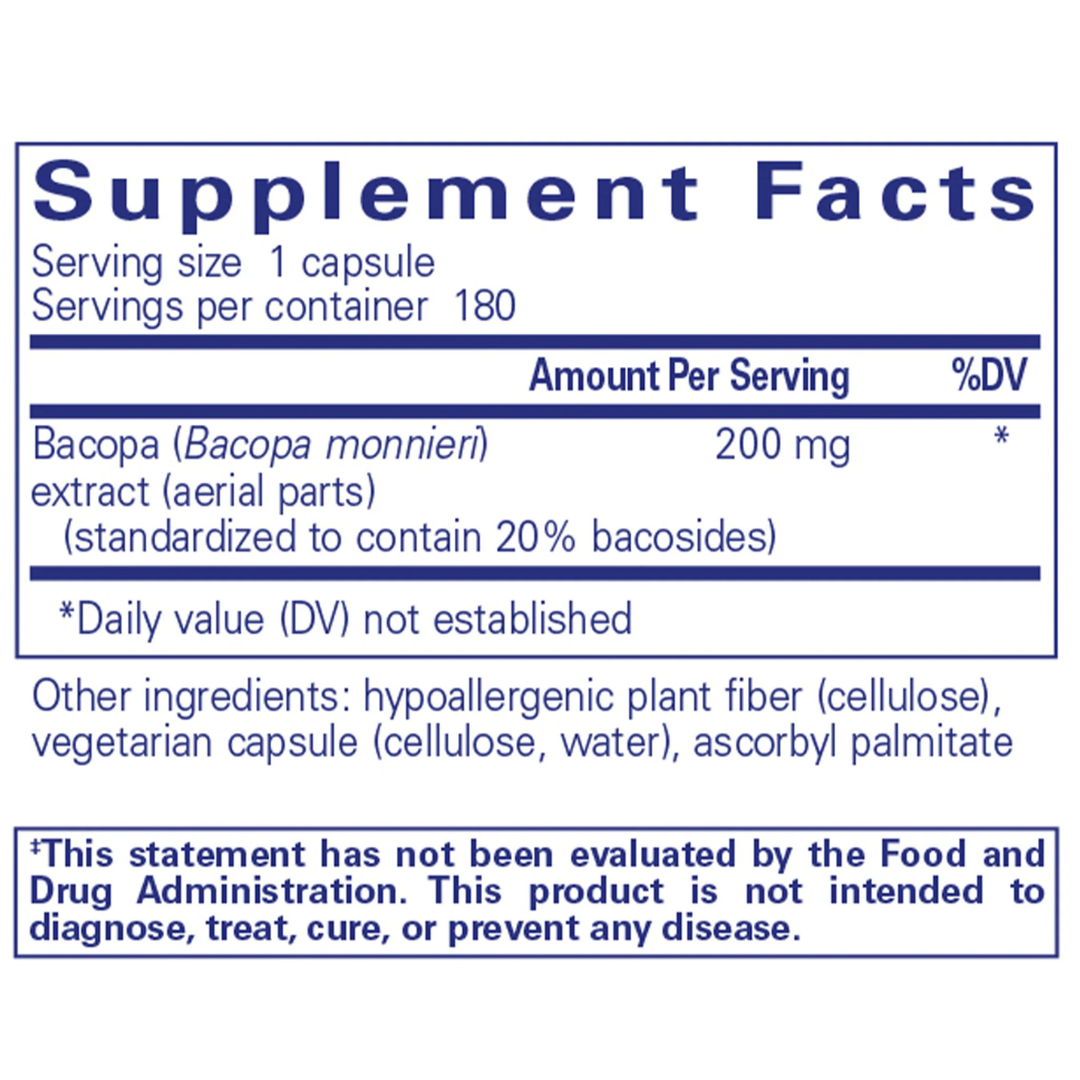 Bacopa Monnieri 200 mg 180 caps