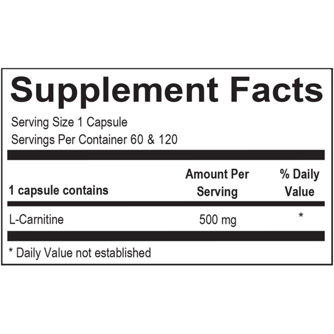 Carnitine Pro supplement bottle, designed to support fat metabolism, energy production, and endurance with high-quality L-carnitine.