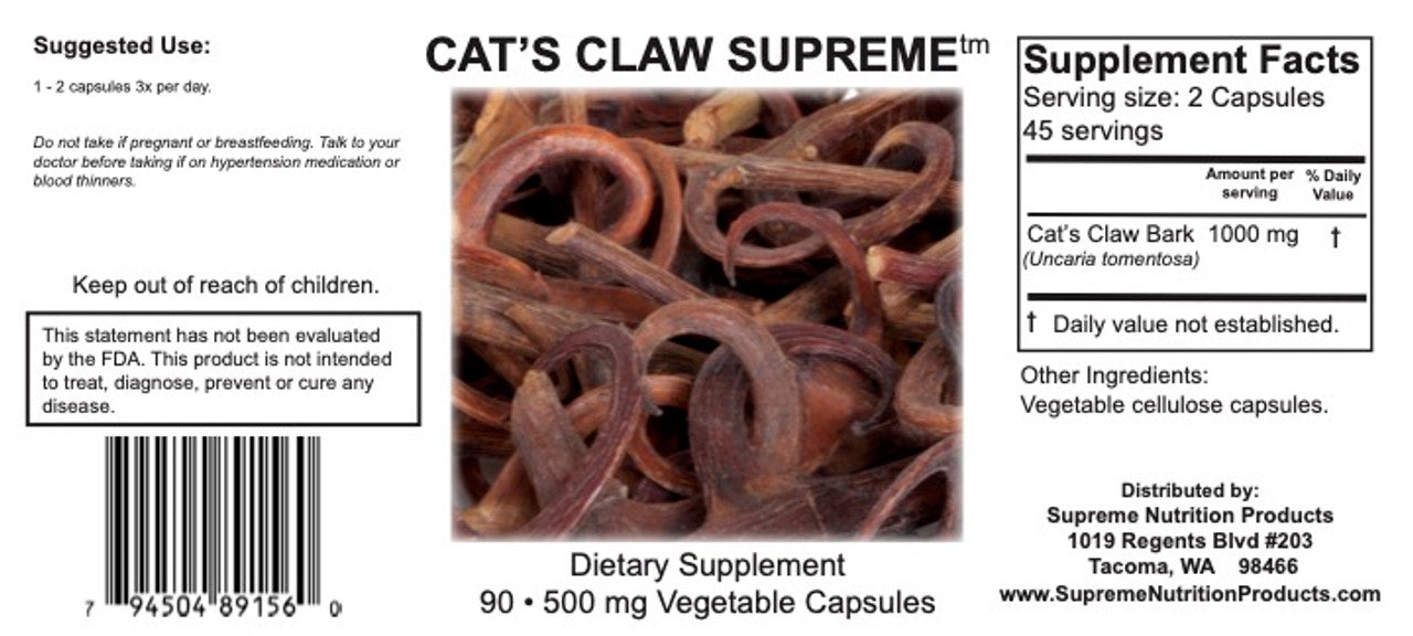 Cat's Claw Supreme 90ct