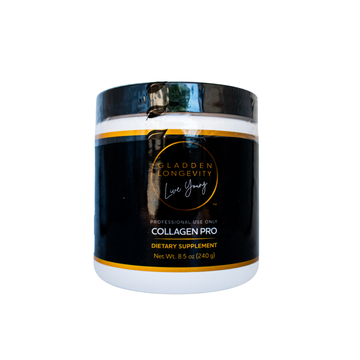 Collagen Pro supplement bottle, formulated to support skin elasticity, joint health, and overall anti-aging benefits with high-quality collagen peptides.