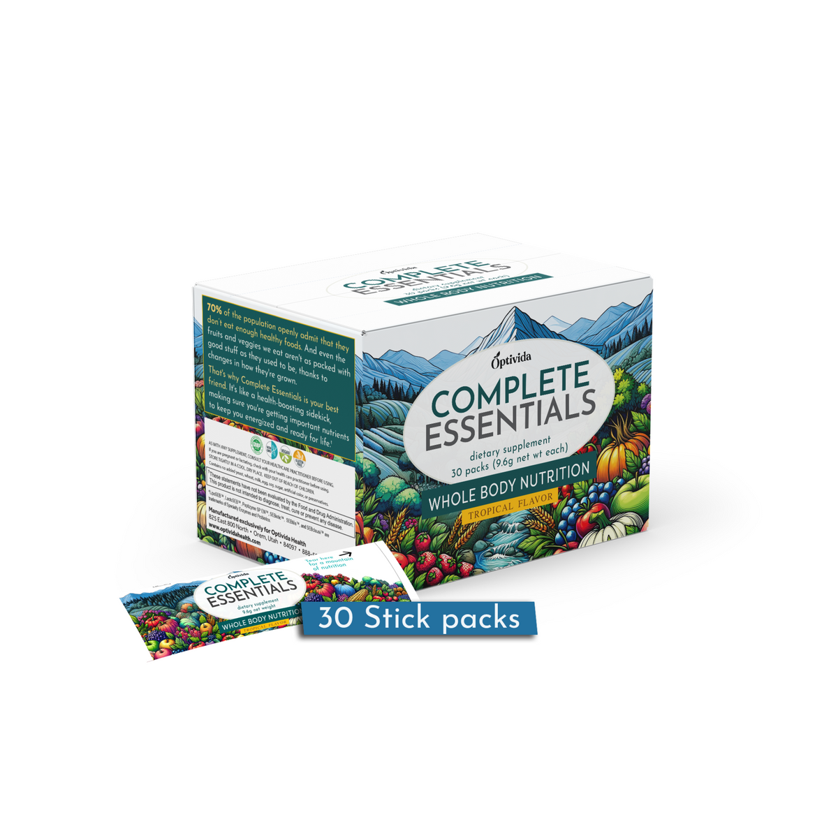 Excellent Complete Supplement Complete Essentials 30pk | Whole Food Vitamin & Mineral Supplement