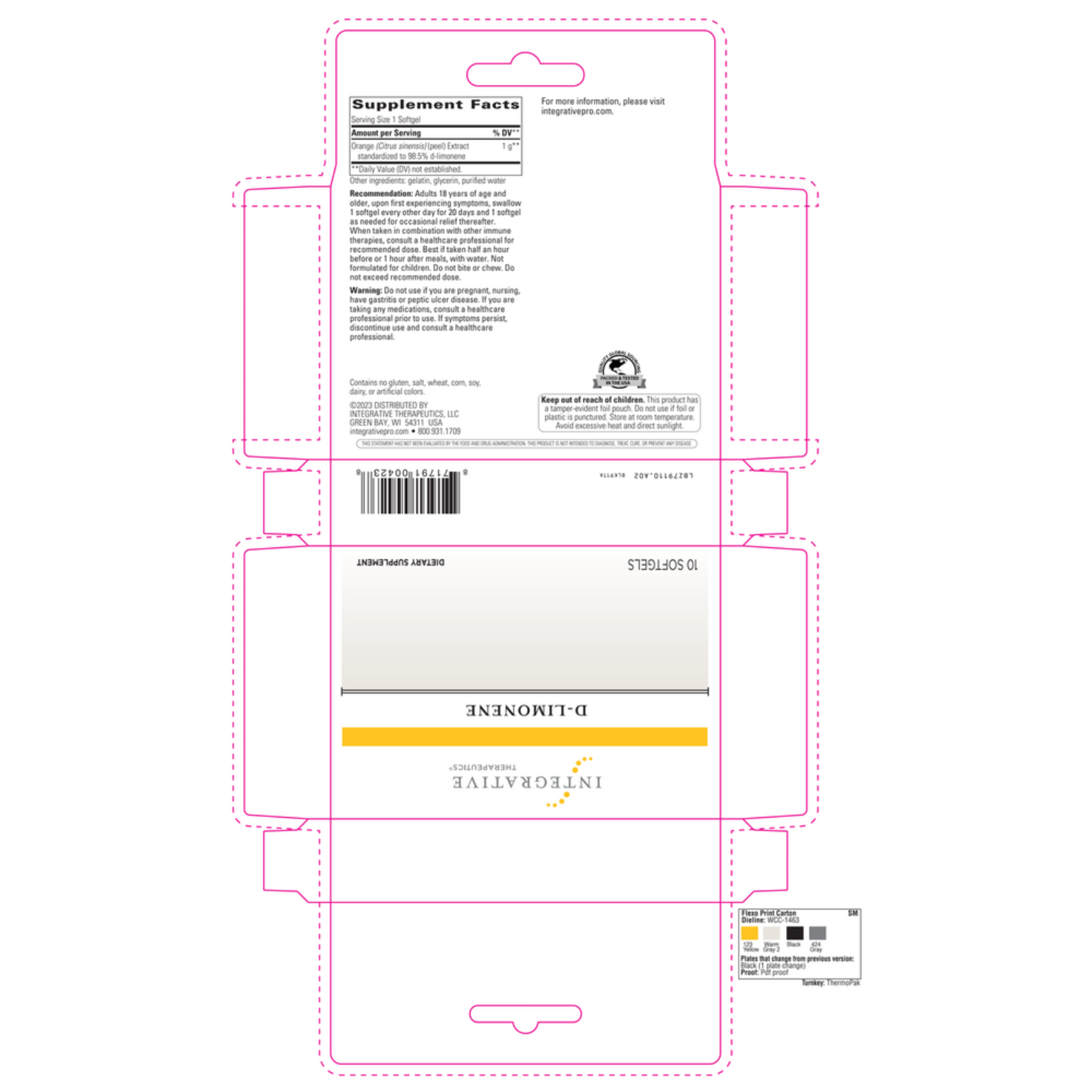 Discover D-Limonene Softgels – plant-powered supplement for digestive comfort and occasional heartburn support