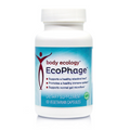 Ecophage 60ct dietary supplement bottle containing 60 capsules for digestive health, promoting gut balance and wellness.