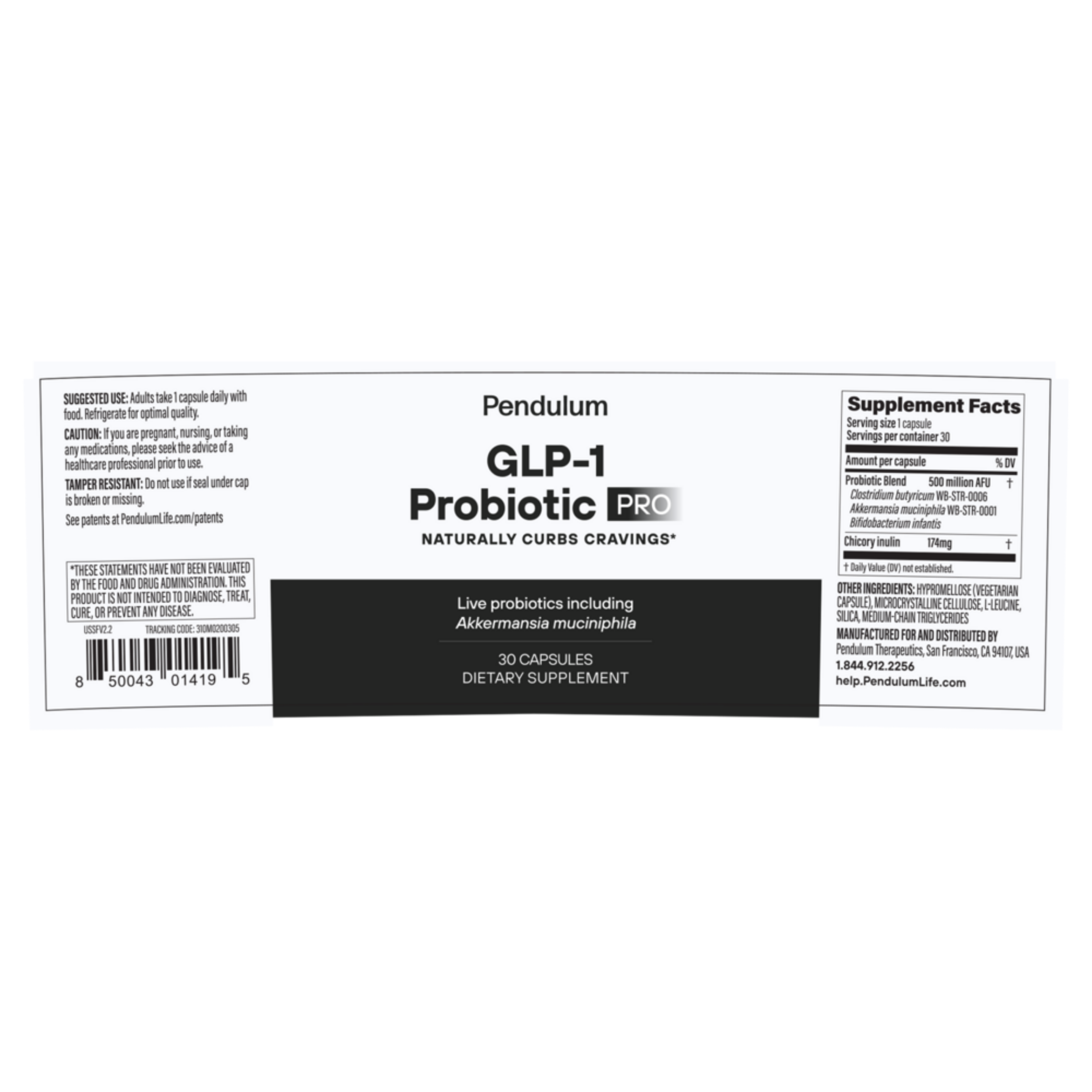 GLP-1 Probiotic Pro 30c – advanced gut health supplement supporting metabolic wellness and digestion