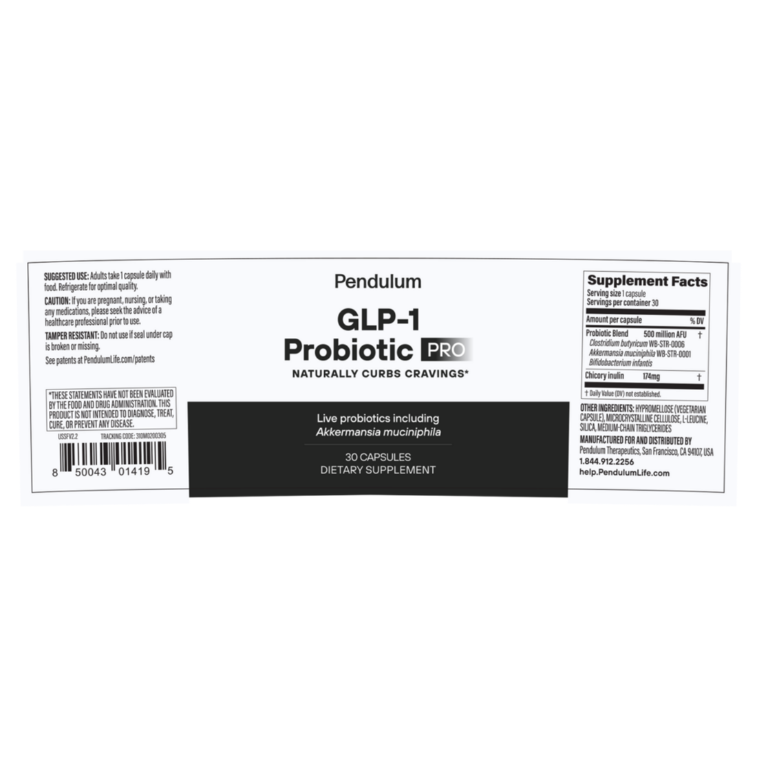 GLP-1 Probiotic Pro 30c – advanced gut health supplement supporting metabolic wellness and digestion