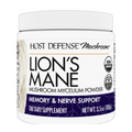 Host Defense® Lion’s Mane Powder made from freeze-dried activated mushroom mycelium, promoting mental clarity and nervous system support.