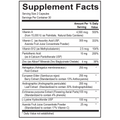 Supplement facts for Immune Support Pro, featuring key ingredients like vitamin C, zinc, and herbal extracts to strengthen the immune system and promote overall health.