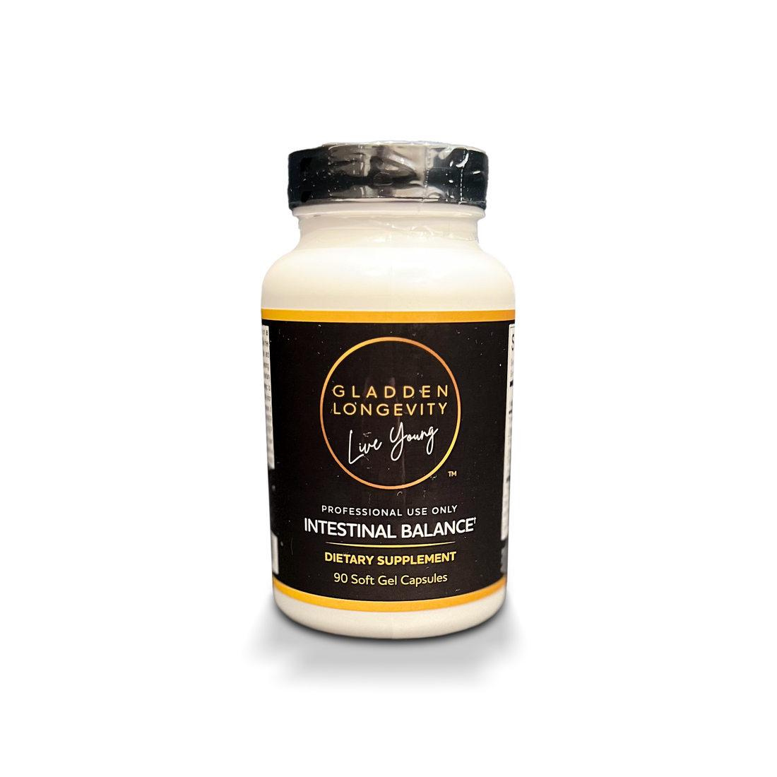 Intestinal Balance supplement bottle, formulated to support gut health, balance digestive flora, and promote a healthy intestinal environment with natural ingredients.