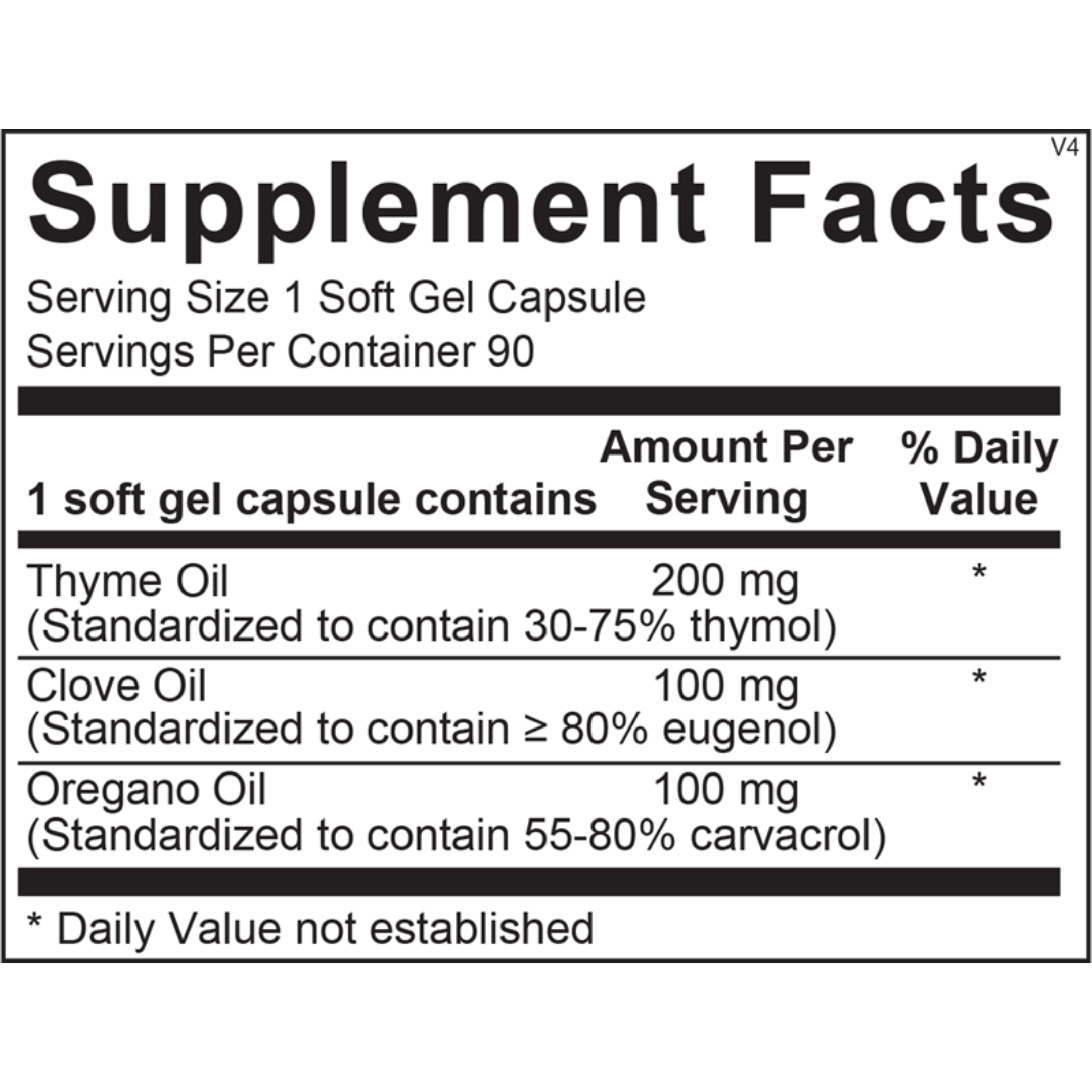 Supplement facts for Intestinal Balance, featuring key ingredients that support digestive health, gut flora balance, and overall intestinal wellness.