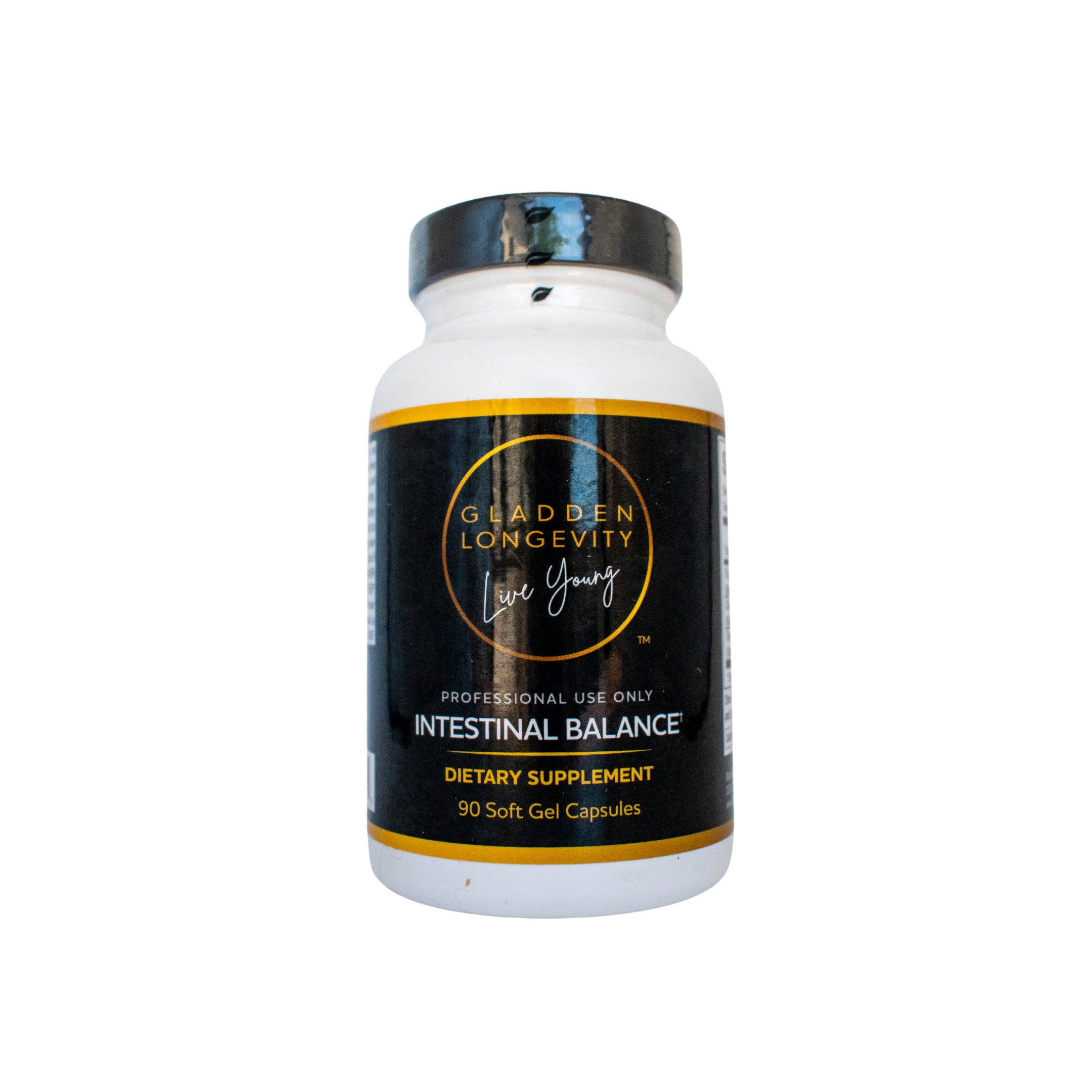 Intestinal Balance supplement bottle, formulated to support gut health, balance digestive flora, and promote a healthy intestinal environment with natural ingredients.