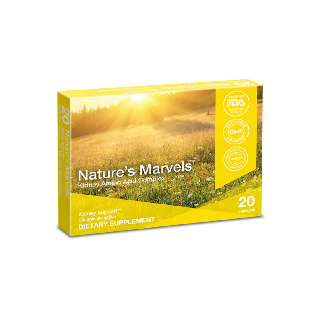 Nature’s Marvels™ Kidney Bioregulator supplement with amino acid complex to support kidney function, healthy uric acid and urea levels, and overall renal wellness