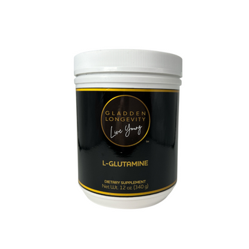 L-Glutamine powder supplement for muscle recovery and gut health support.