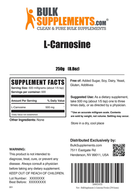 L-Carnosine Powder 250grams