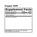 Copper GHK Liposomal Complex supplement bottle – oral liposomal GHK-Cu formula designed to support collagen production, cellular regeneration, and healthy aging