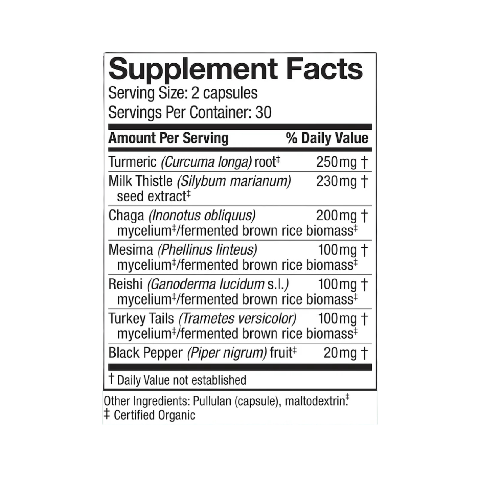 MycoBotanicals Liver 60 vegcaps