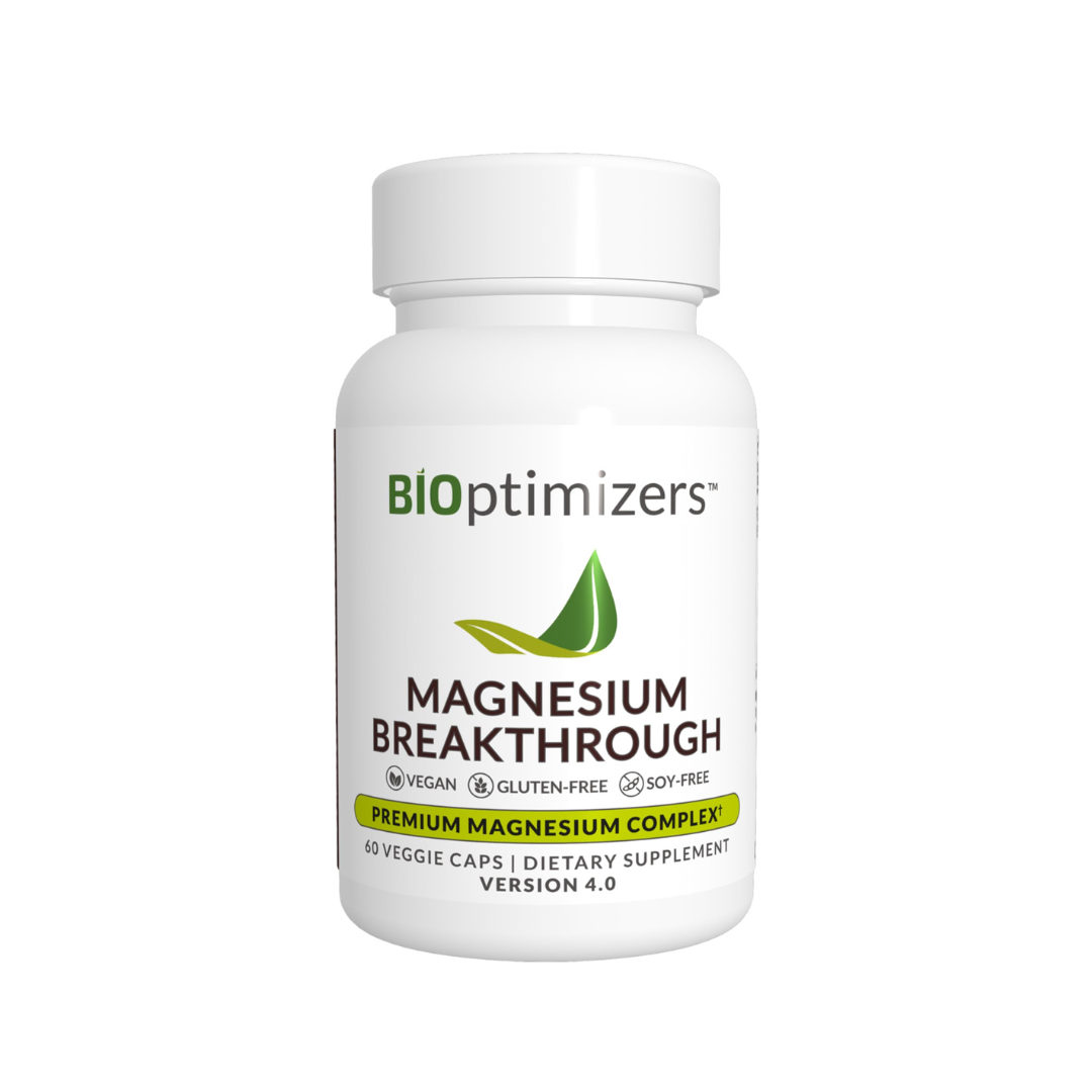 Magnesium Breakthrough 60ct bottle for enhanced relaxation and sleep support.