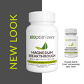 New look for Magnesium Breakthrough 60ct bottle, designed for optimal magnesium absorption.