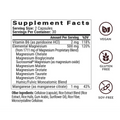 Supplement facts for Magnesium Breakthrough 60ct highlighting key ingredients and dosages.