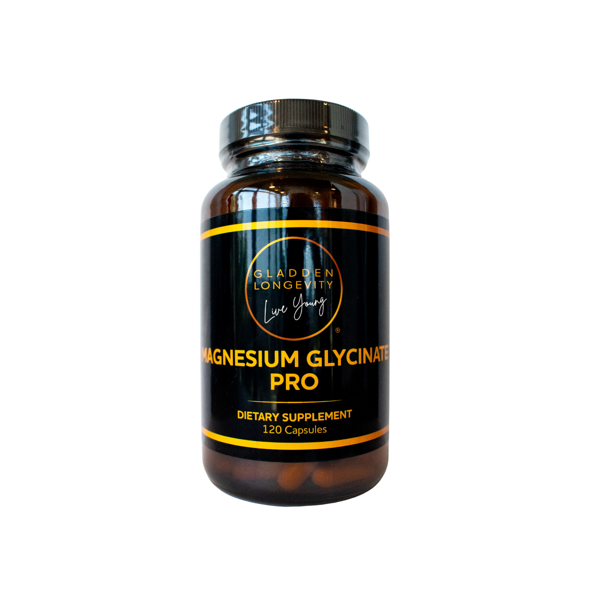 Magnesium Glycinate Pro 120ct bottle for optimal relaxation, muscle support, and better sleep.