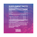 Supplement facts for MegaMarine, showcasing the key ingredients and dosage per serving.