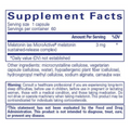 Supplement facts for Melatonin-SR, featuring melatonin and other natural ingredients to support better sleep quality, enhance relaxation, and improve overall sleep health.