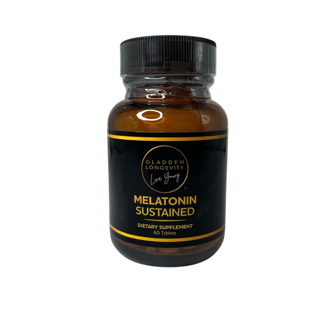 Melatonin Sustained release supplement for improved sleep and relaxation.