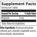 Supplement facts for Melatonin Sustained, a sleep aid supplement with extended release.