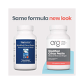 Modified Citrus Pectin dietary supplement, featuring 1.5g of pectin per serving in a 40-serving bottle. Promotes health and wellness, with a proprietary process for reduced molecular weight. Ideal for those on a sodium-restricted diet.
